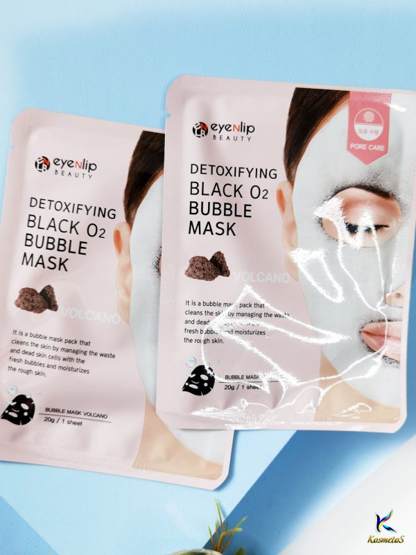 Maseczka Eyenlip Detoxifying Black O2 Bubble Mask 2