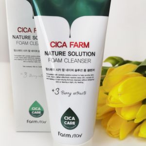 Farmstay CICA FARM Nature Solution Foam Cleanser +3 Berry Extracts 1