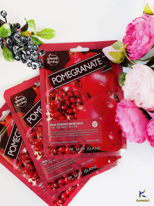 May Island Pomegranate Real Essence Mask Pack 3